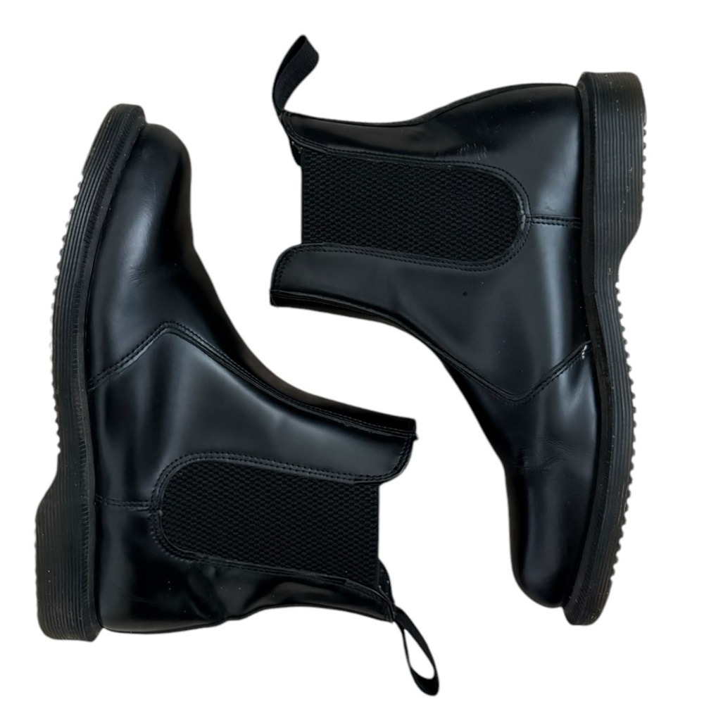 DR. MARTENS DOC FLORA CHELSEA LEATHER WOMEN'S BLACK BOOTS SIZE 6 (37 EU) - Picture 4 of 9
